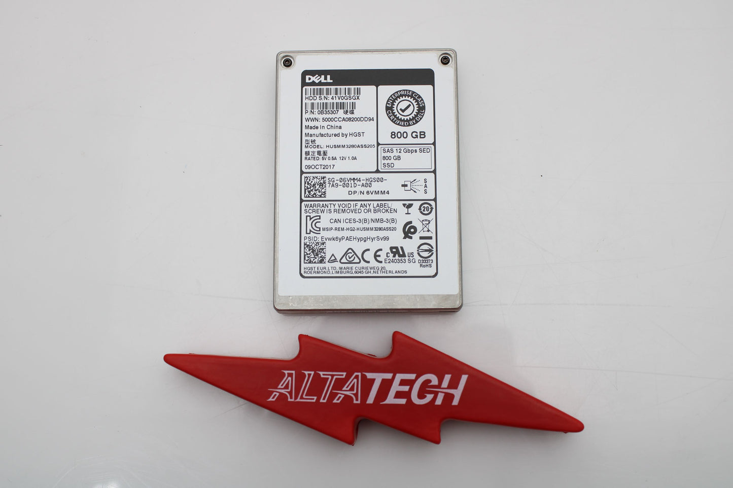 Dell 06VMM4 800GB SSD SAS 2.5 12g sed HDD, Used