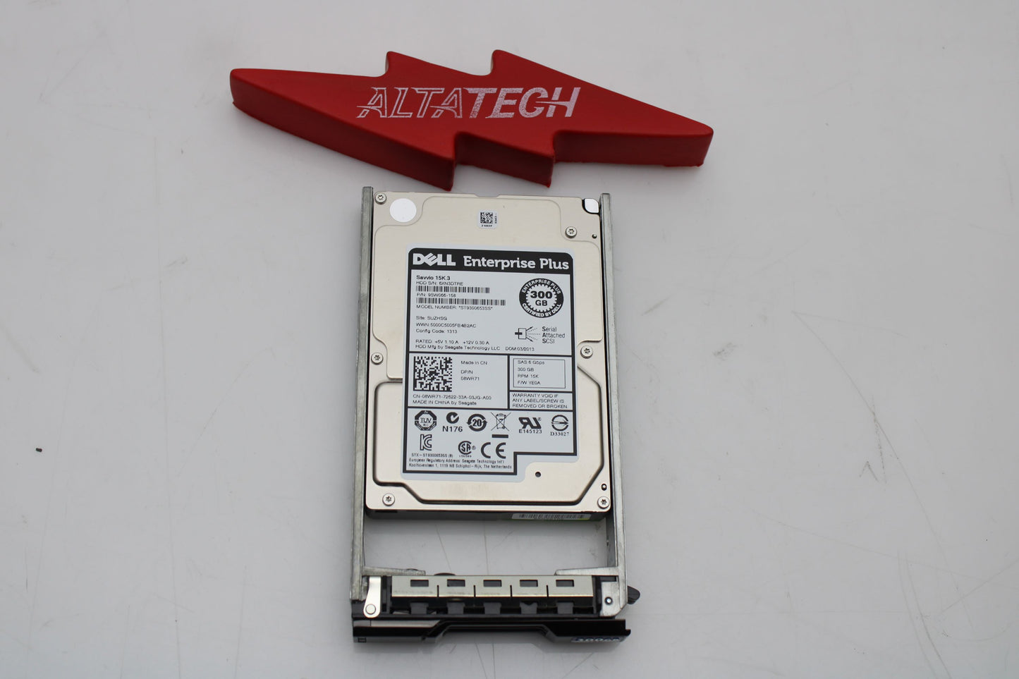 Dell 8WR71-CML 300GB 15K SAS 2.5 6G HDD EP+, Used