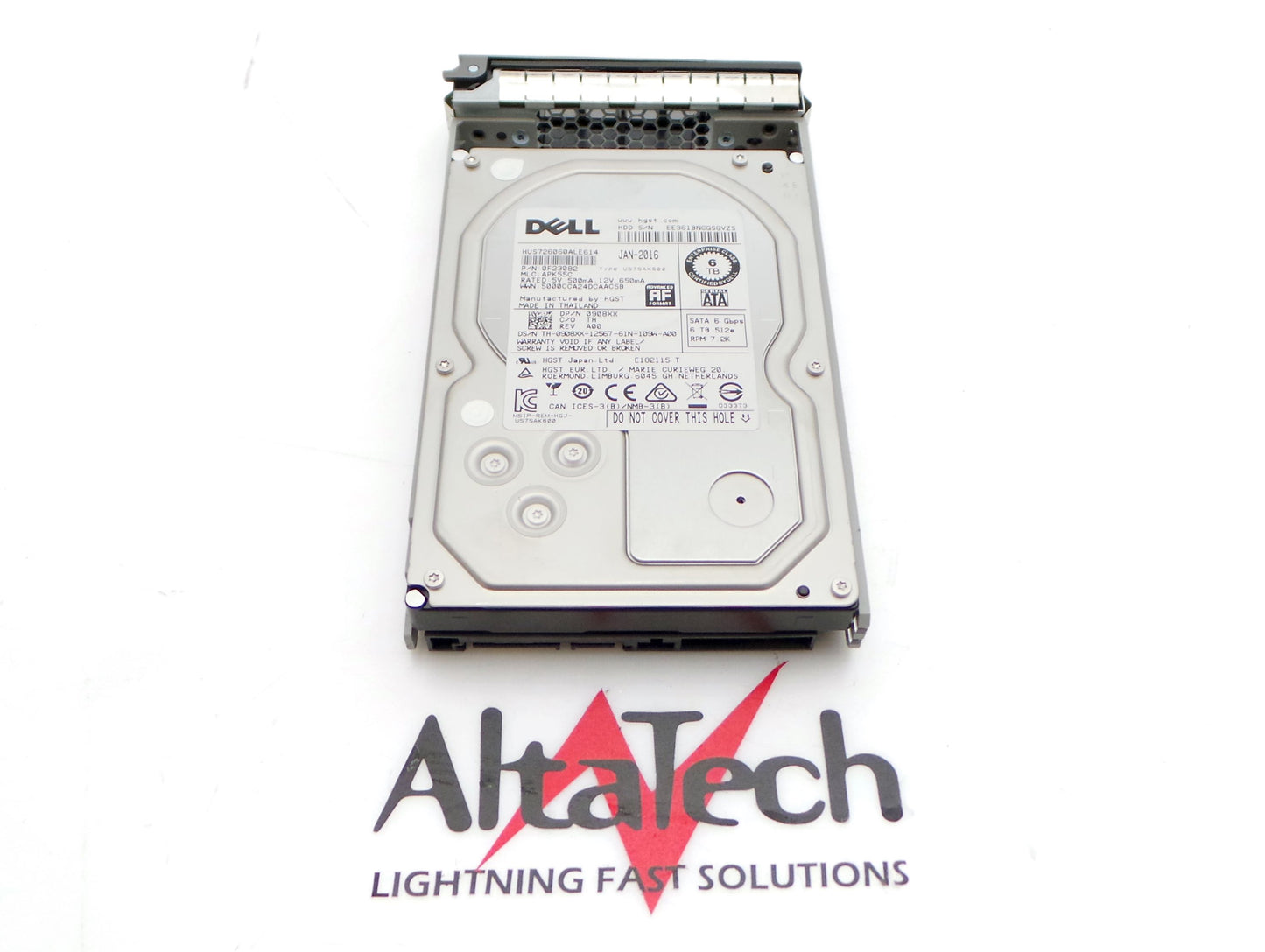 Dell 0908XX 6TB 7.2K SATA 3.5 6G, Used