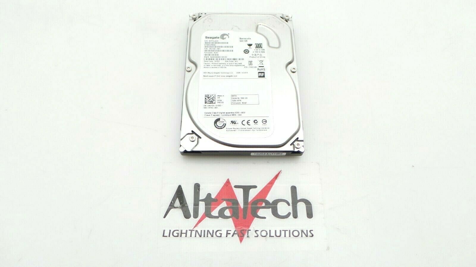 Dell 9CF26 500GB 7.2K SATA 3.5" 6G, Used
