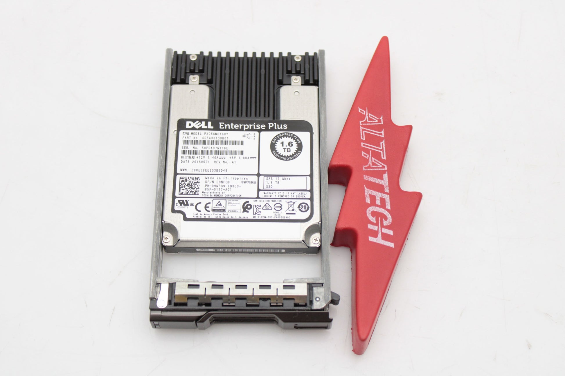 Dell 9NFG9-CML 1.6TB SSD SAS 2.5 12g wi px0ssmb160, Used