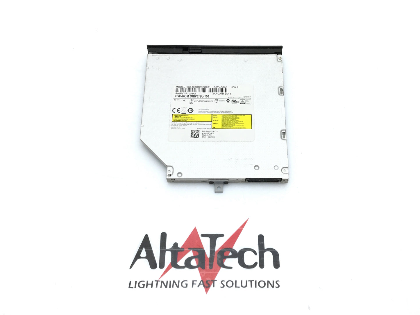 Dell 09VVCK SATA DVD-ROM Disk Drive w/ E5440 Bezel, Used