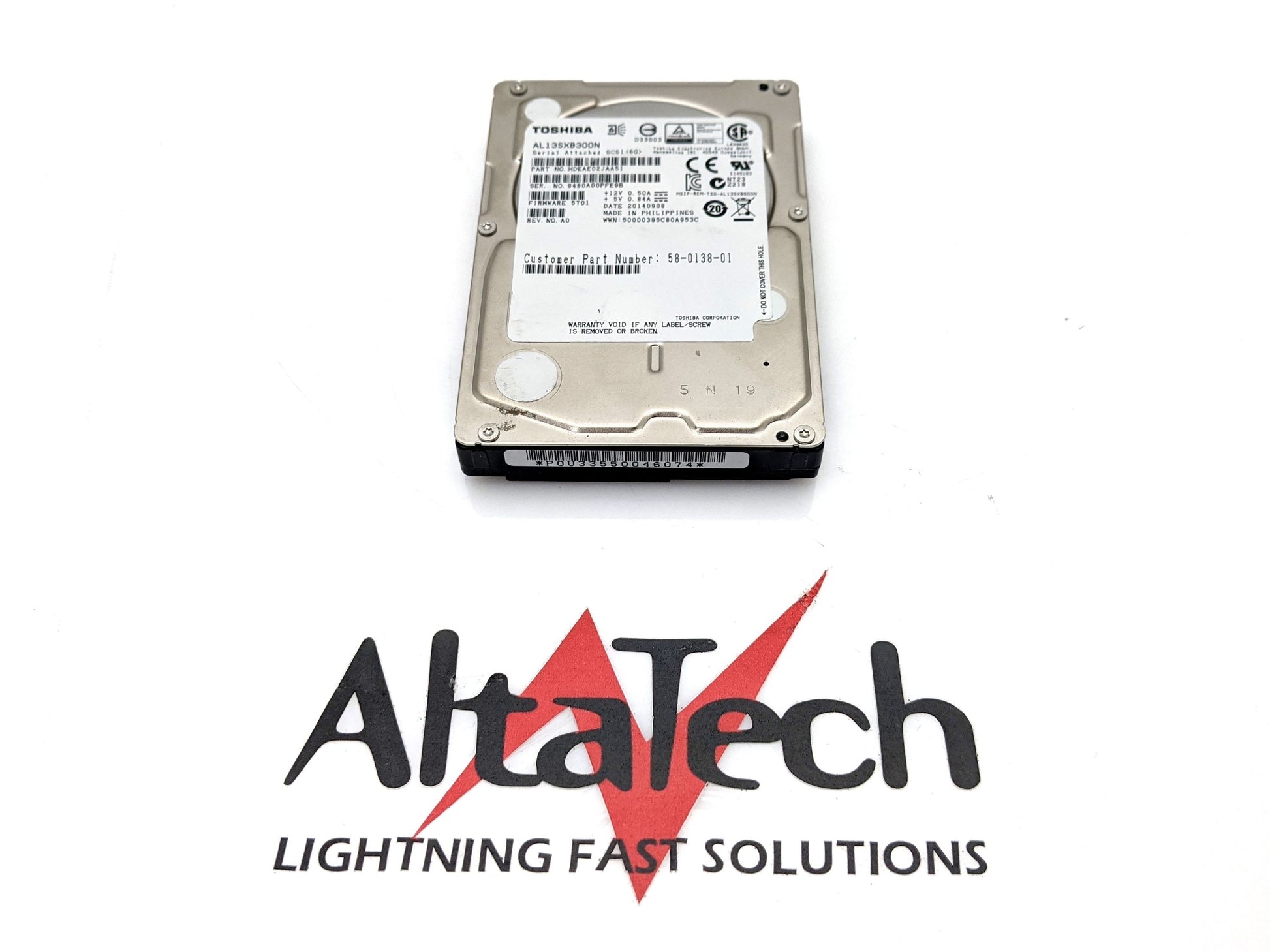 Dell AL13SXB300N 300GB 15K SAS 2.5 6G, Used
