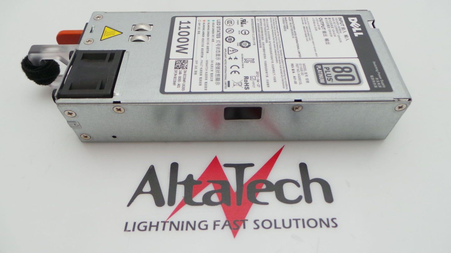 Dell 0CC6WF PowerEdge R720 1100W Emerson Power Supply, Used