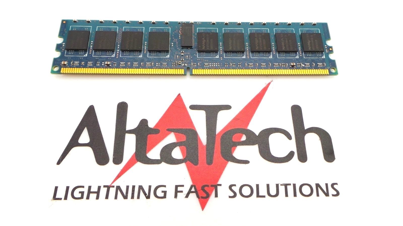 Dell 0D6599 Dell D6599 Nanya NT1GT72U4PA0BV-5A Nanya 1GB PC2-3200R DDR2-400 1RX4 ECC Memory, Used