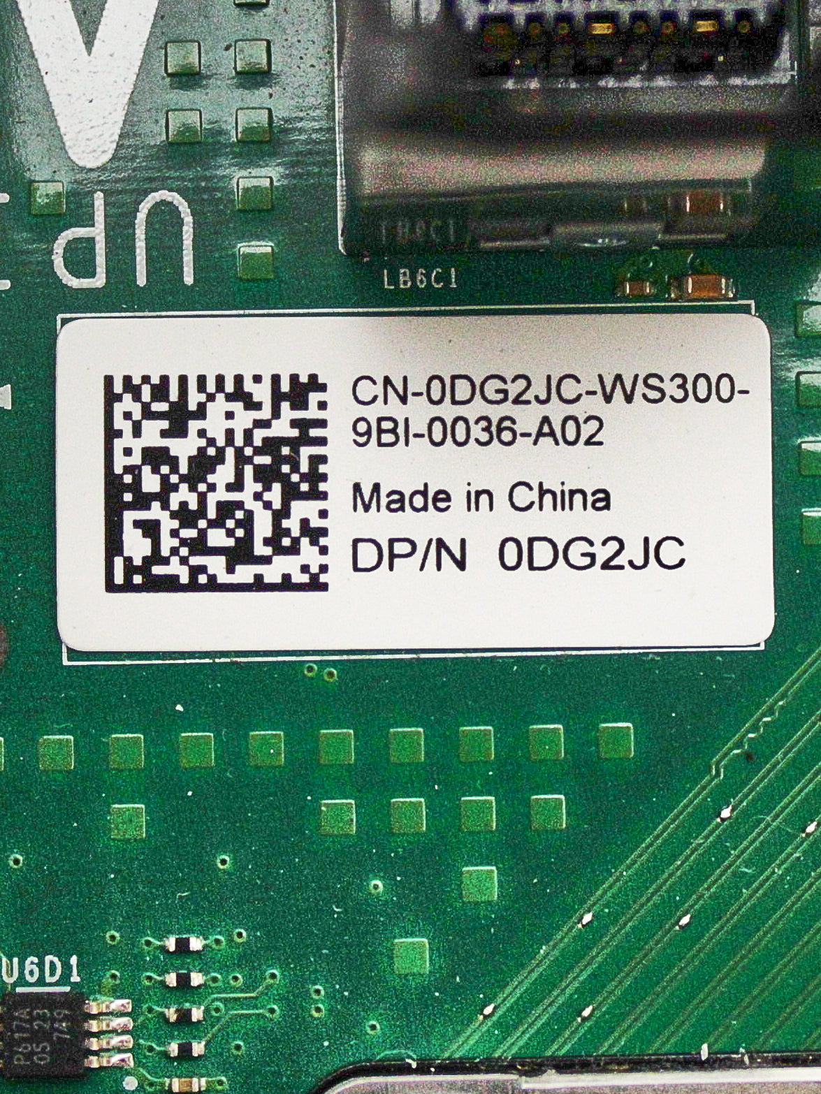 Dell DG2JC Expansion Board CPU #3 & #4 R940, Used