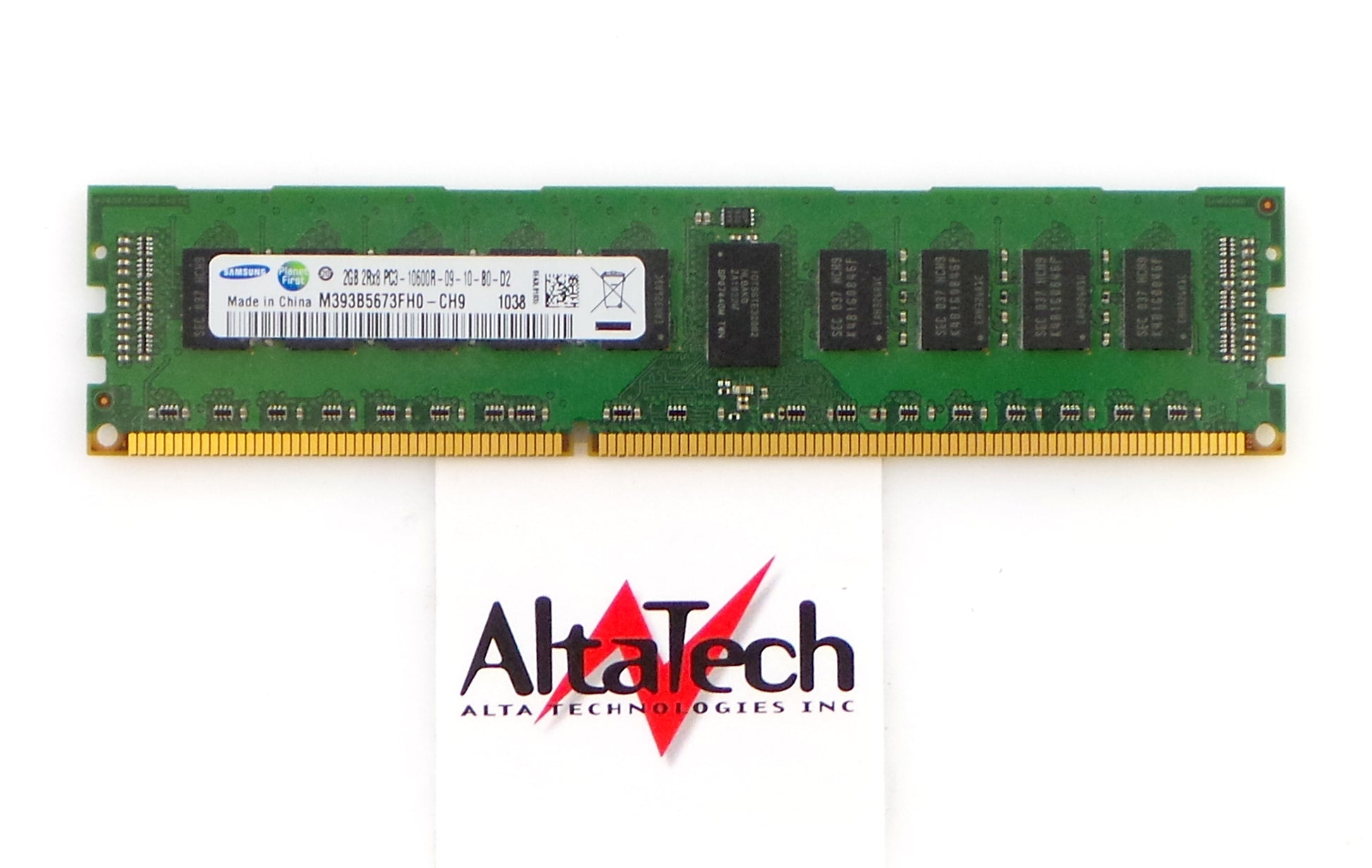 Dell 0DP143 2GB PC3-10600R 2RX8 ECC, Used