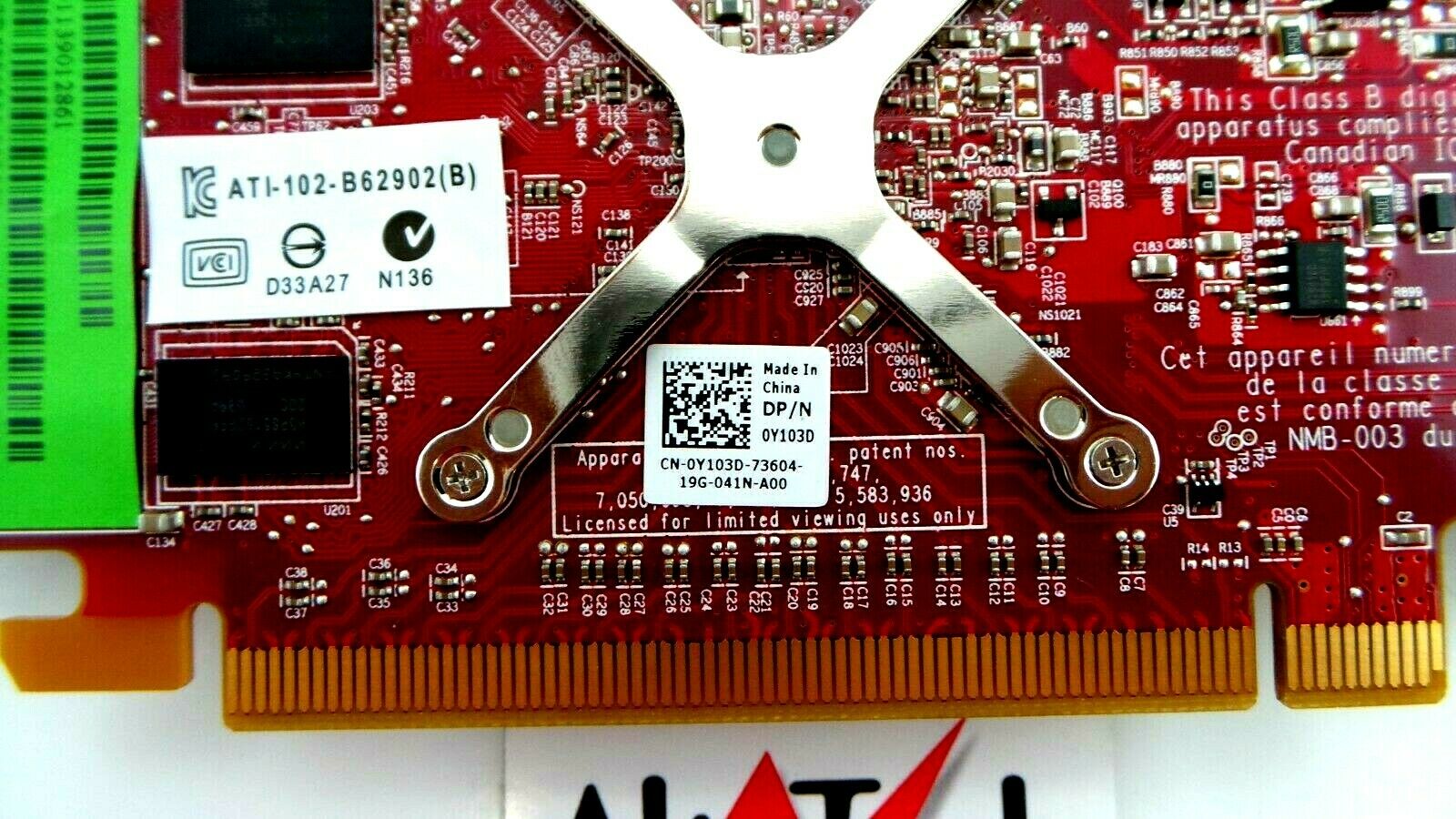 Dell 0F343F ATI Radeon HD3450 256MB PCIe Graphics Card, Used