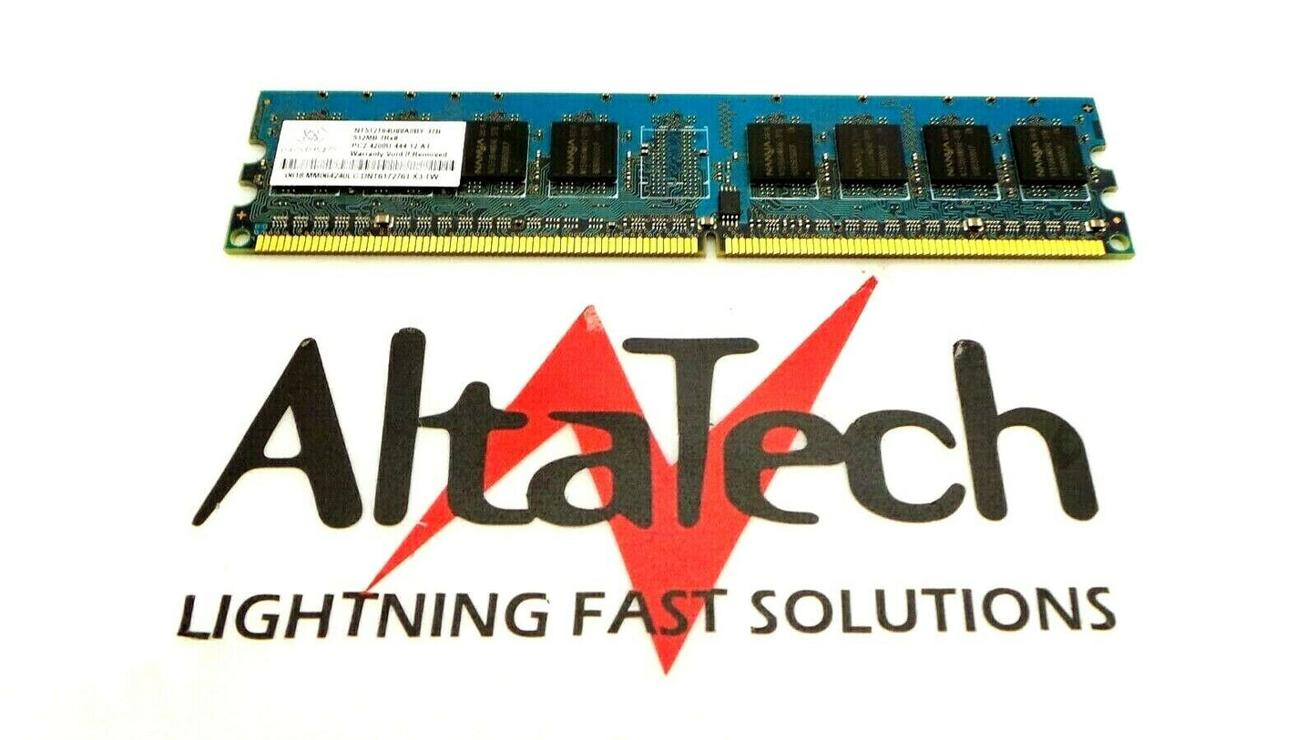 Dell 0F6761 Dell F6761 512MB PC2-4200U DDR2-533 1Rx8 N-ECC Memory Nanya NT512T64U88A0BY-37B, Used