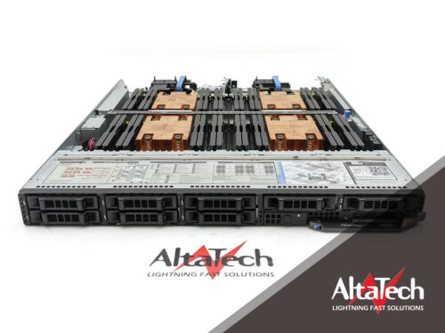 Dell FC830_2x2.1GHz_12core_128gb_1x250GB PowerEdge FC830 4X E5-4650V3 2.1GHZ 128GB Memory 1x 250GB SATA H330, Used