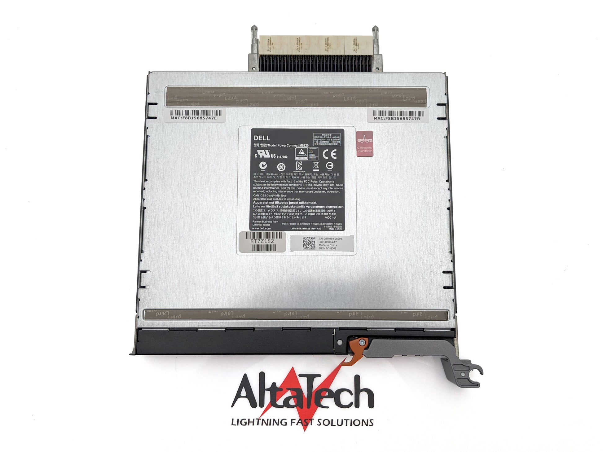 Dell GM069 PowerConnect M6220 20-Port Ethernet Switch Module, Used