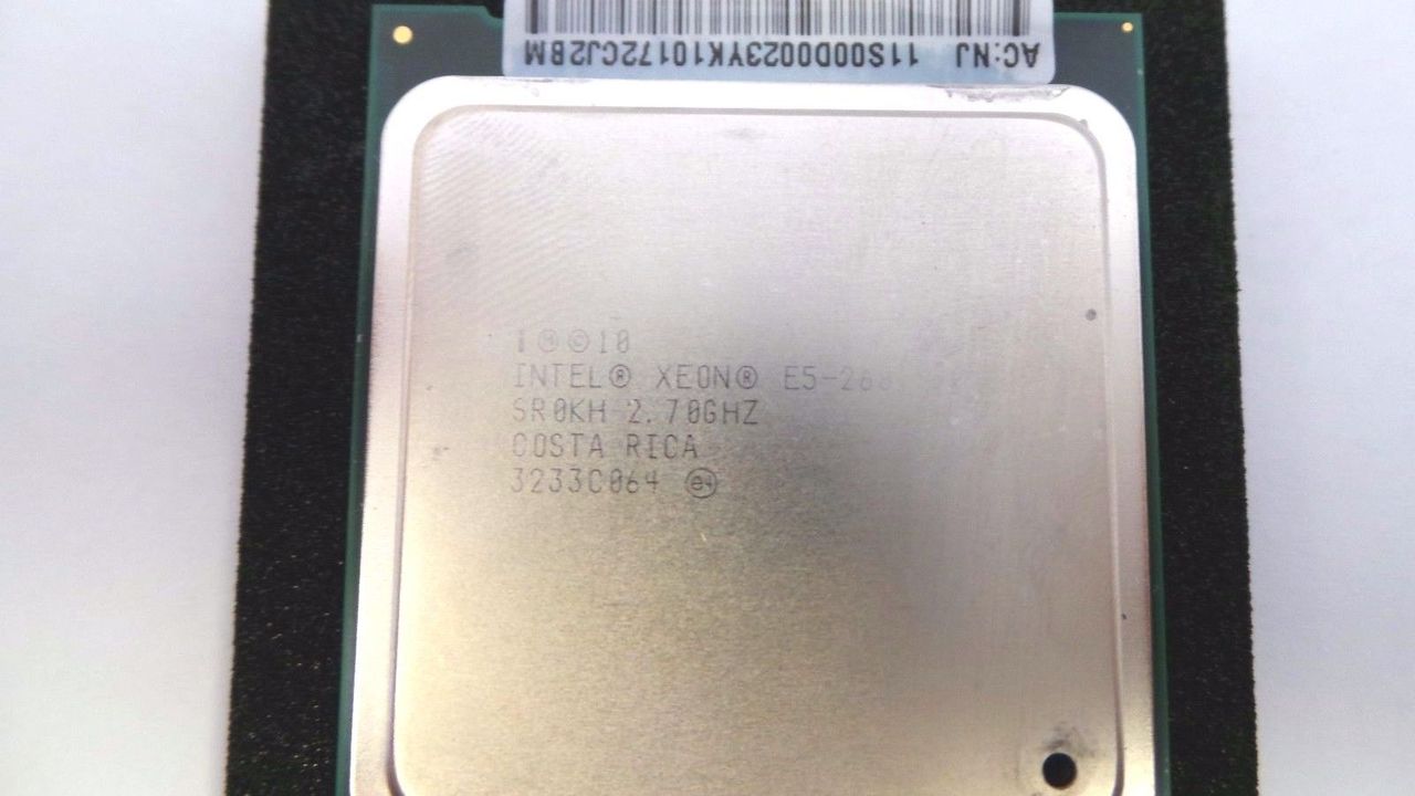 Dell GP60W 2.7GHZ/20MB/130W/8C, E5-2680 , Used