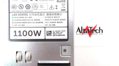 Dell 0GYH9V PowerEdge R720 Liteon 1100W Power Supply, Used