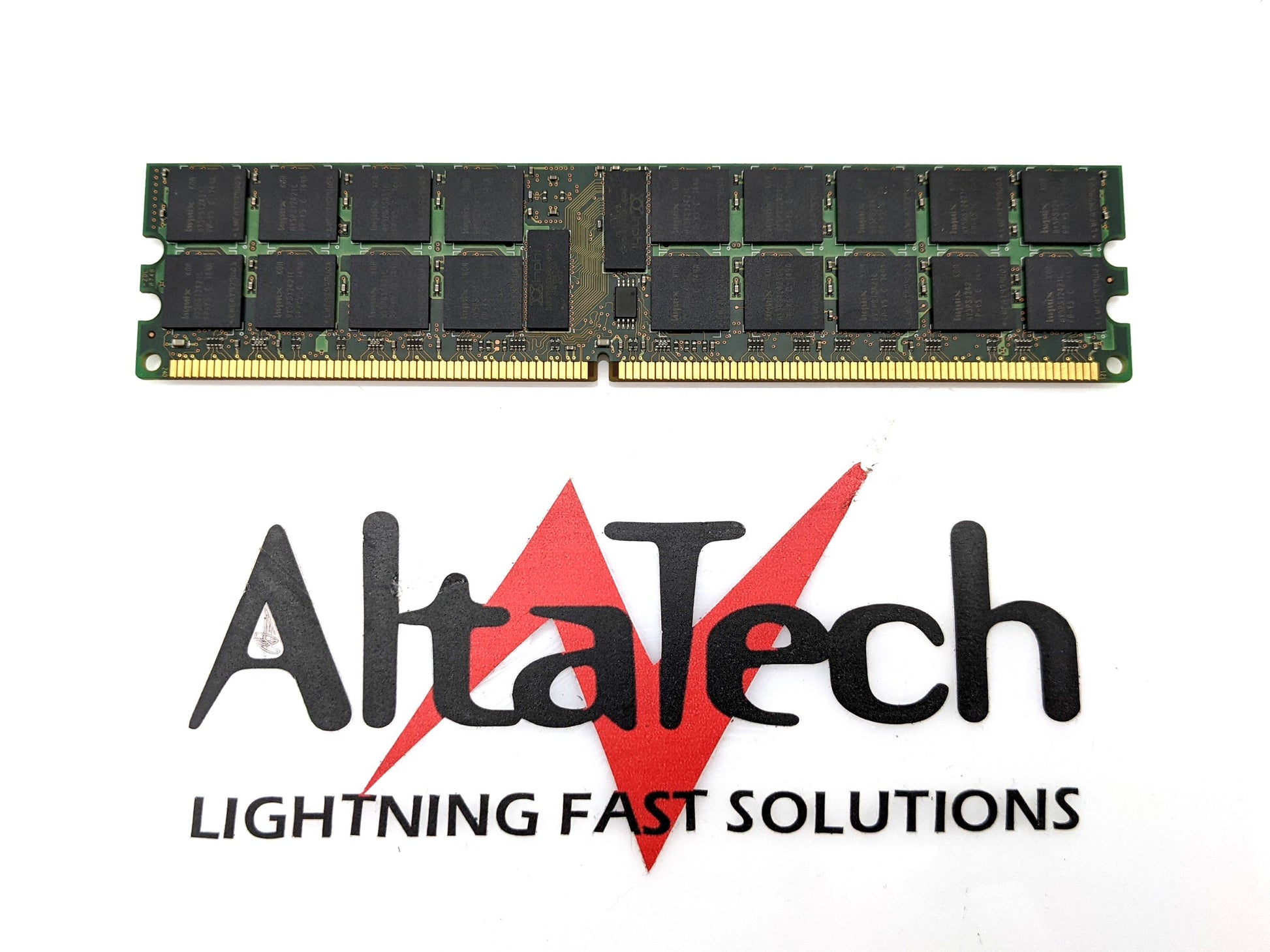 Dell HK002 Dell HK002 Hynix HYMP525P72CP4-Y5 2GB ECC PC2-5300P DDR2-667 2RX4 ECC Memory, Used