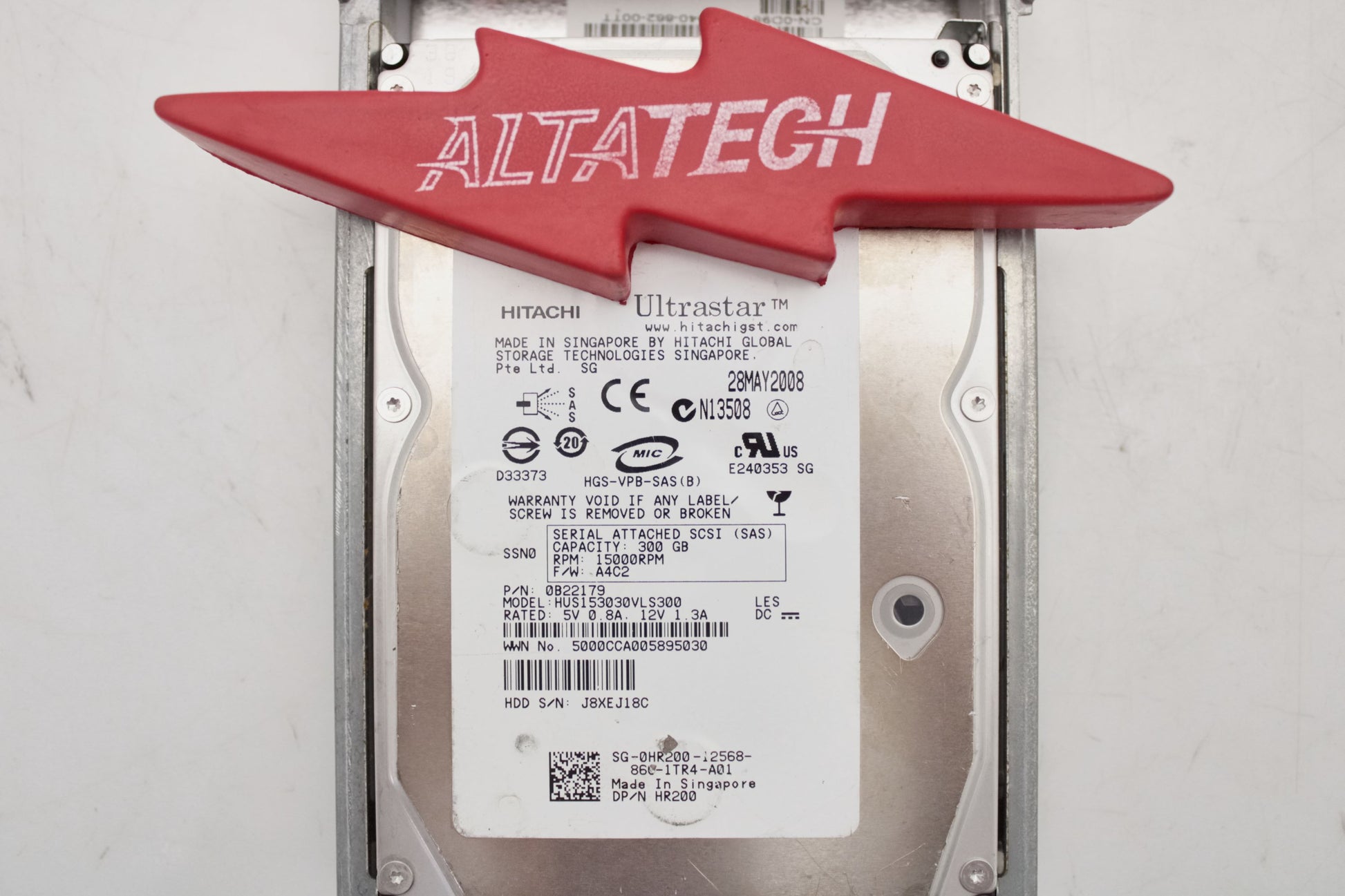 Dell HR200 300GB 15K SAS 3.5 3G HDD, Used