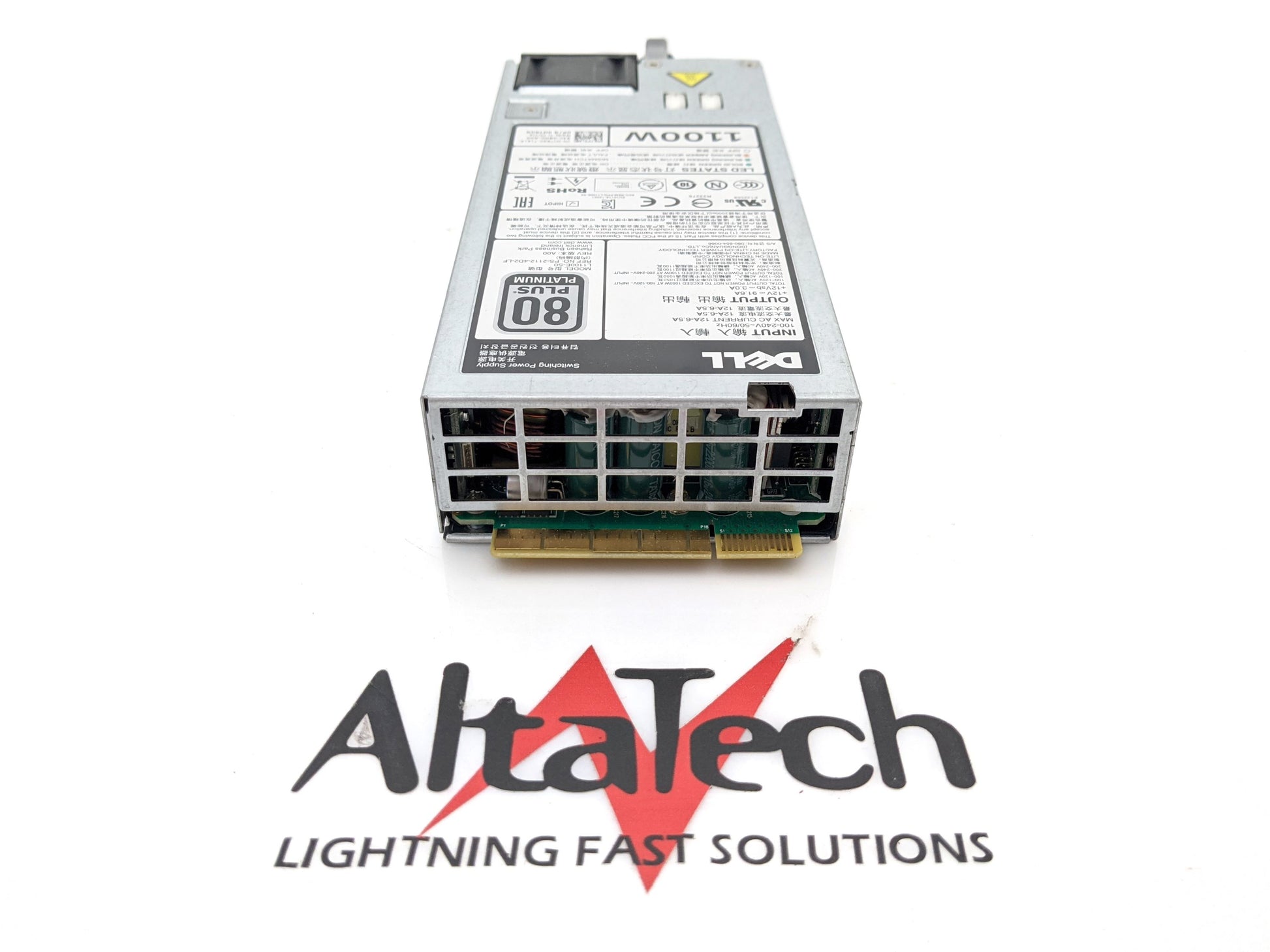 Dell 0HT6GX 1100W 1U 80+ Platinum Power Supply for PowerEdge R720, Used