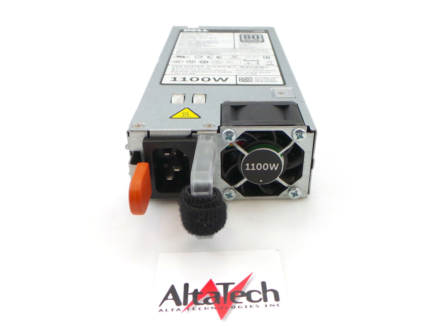 Dell 0HT6GX 1100W 1U 80+ Platinum Power Supply for PowerEdge R720, Used