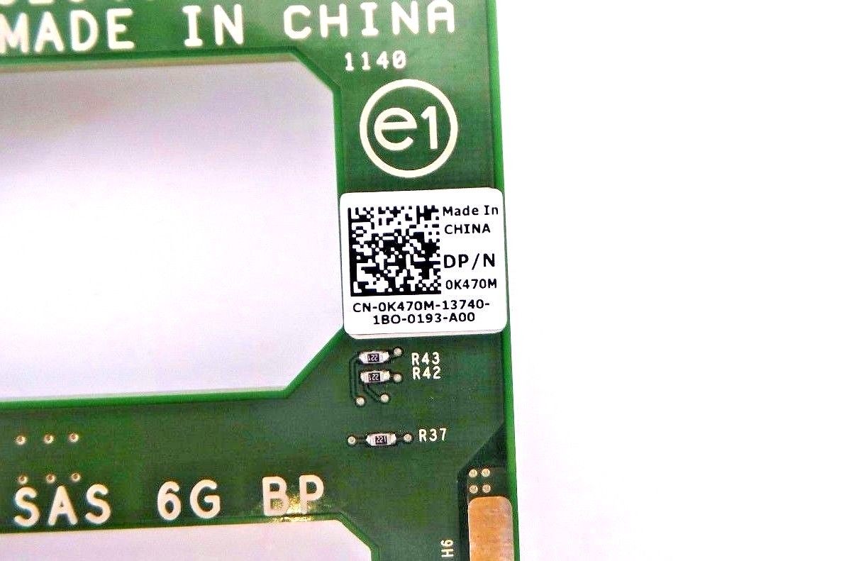 Dell 0K470M PowerEdge T410 6x 3.5" HDD Backplane, Used