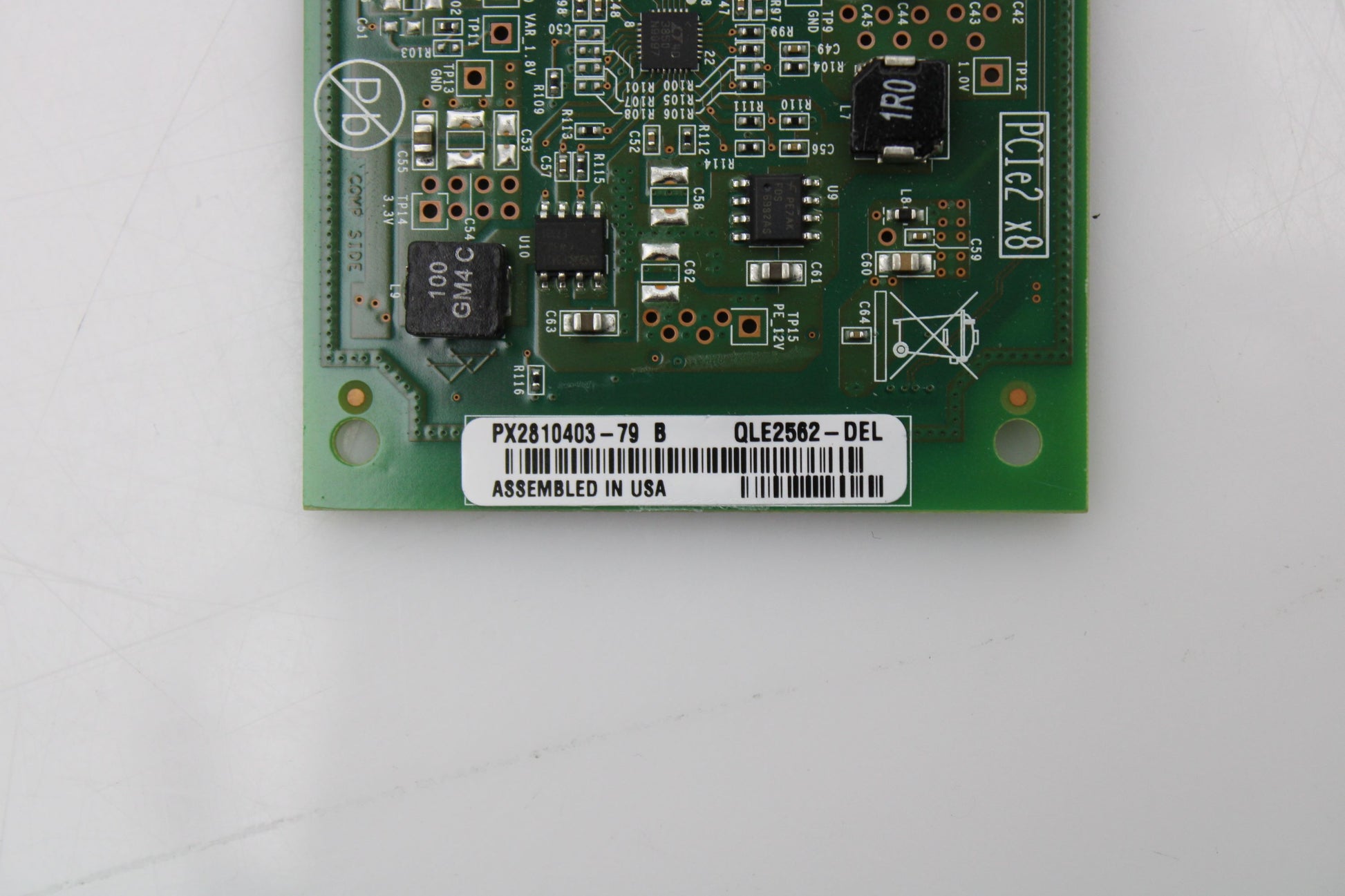 Dell 0MFP5T 8GB Dual Port HBA QLE2562 FH, Used