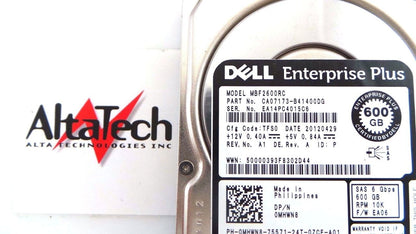 Dell 0MHWN8 600GB 10K SAS 2.5" 6G, Used