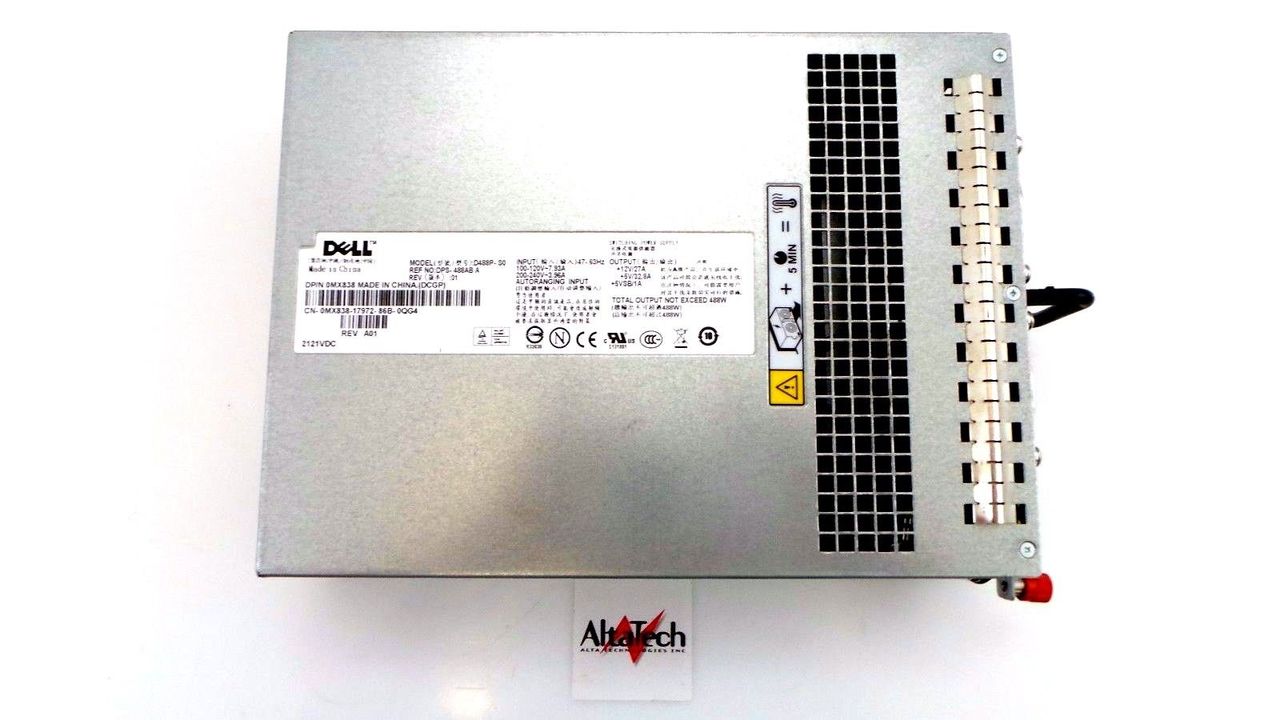 Dell 0MX838 PowerVault MD1000/MD300i 488W Power Supply Unit, Used