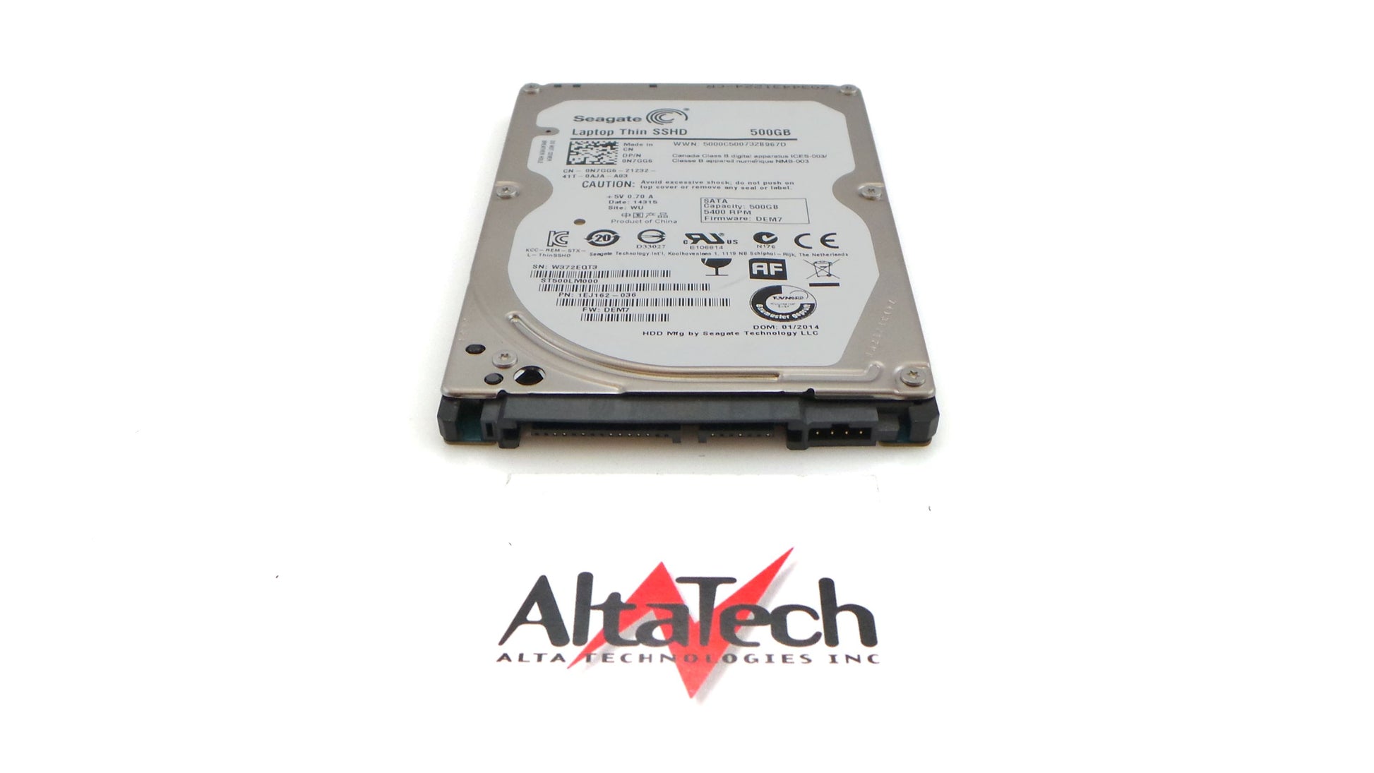 Dell 0N7GG6 500GB SSHD 5.4K SATA 2.5", Used