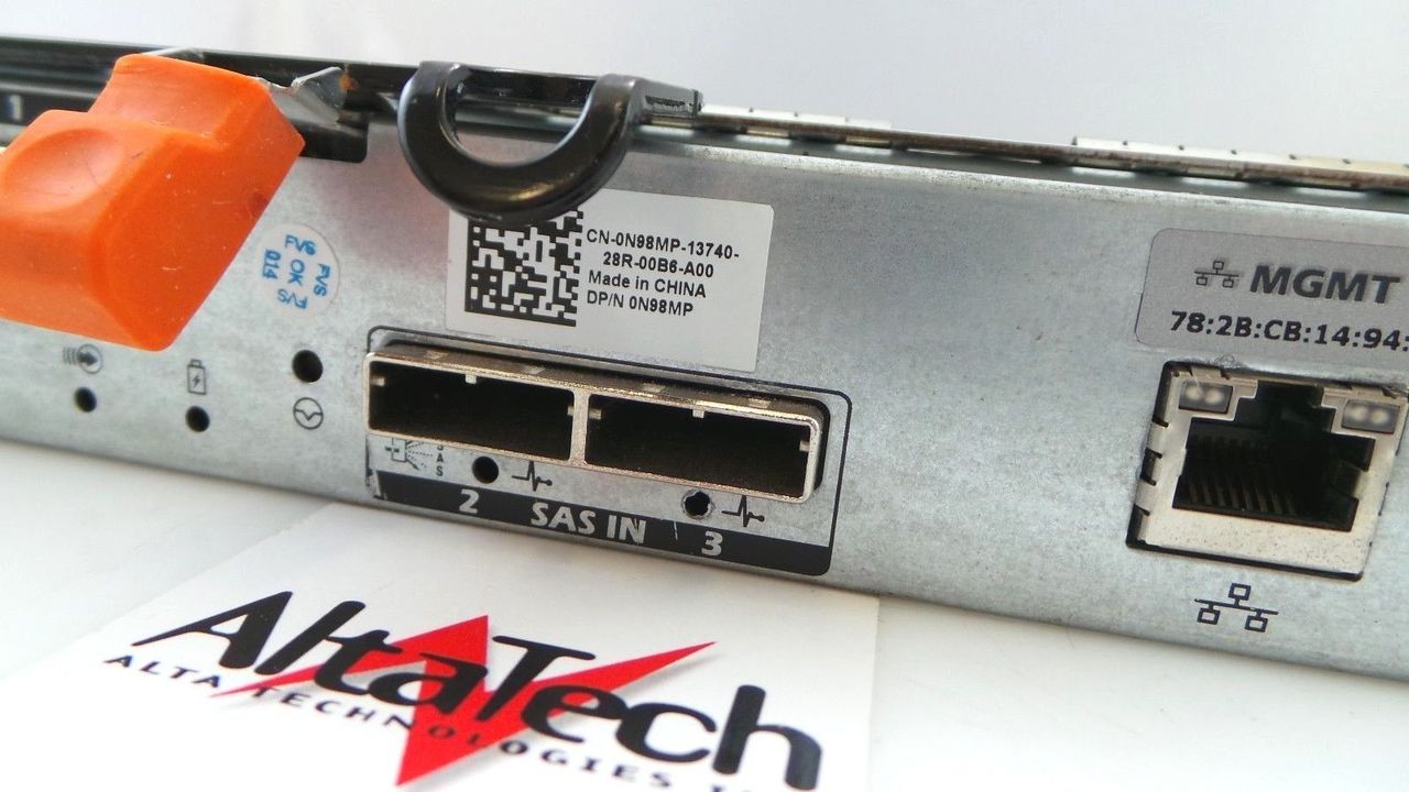 Dell 0N98MP MD3200/MD3220 4 Port RAID Controller Module, Used