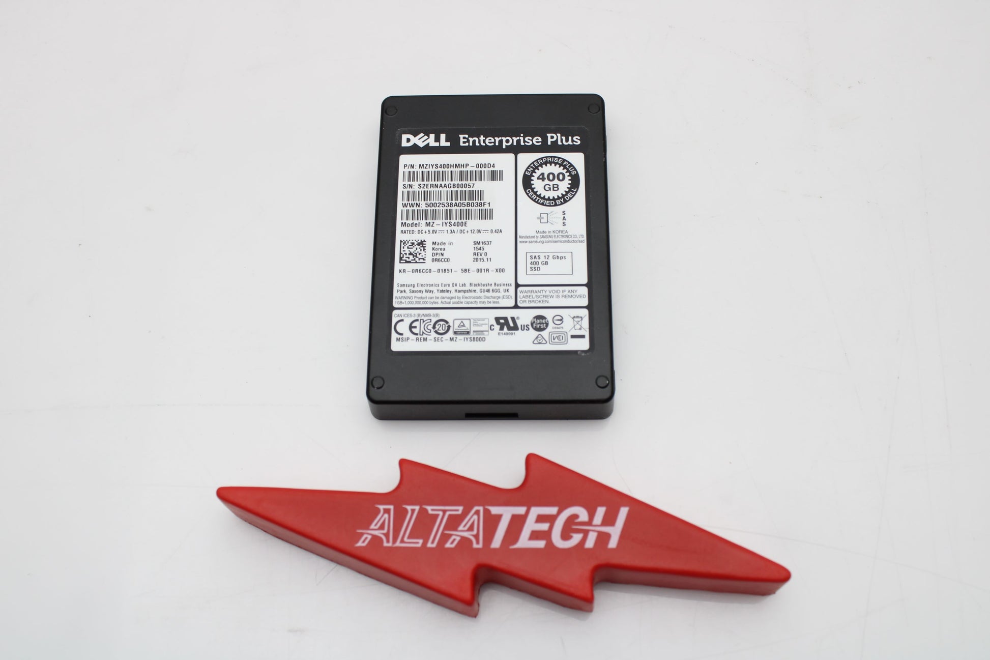 Dell 0R6CC0 400GB SSD SAS 2.5 12G EP HDD, Used