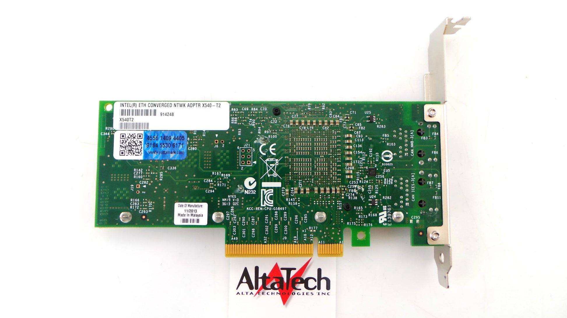 Dell 0RC49N 10Gbps Dual-Port Ethernet Network Card, Used
