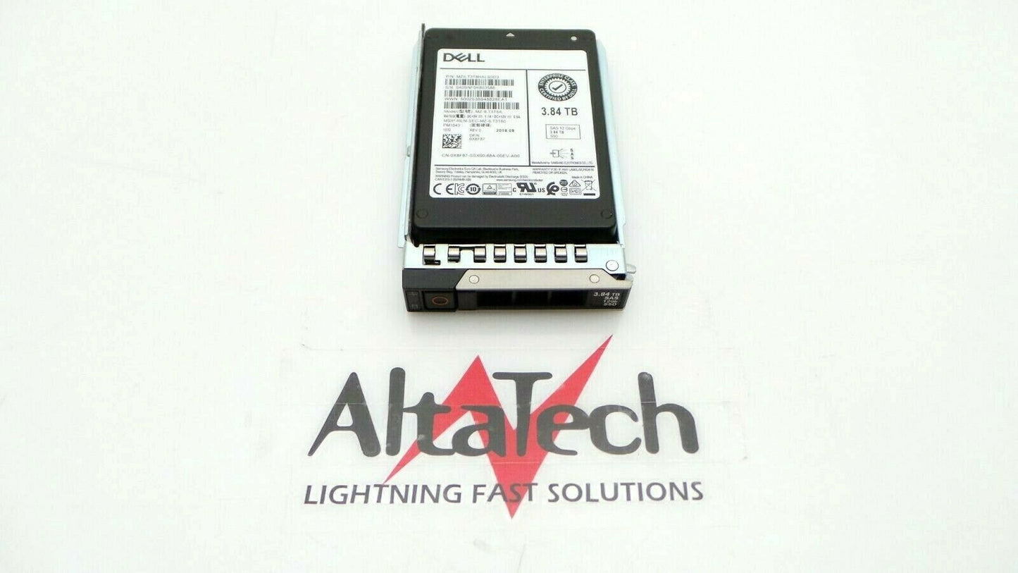 Dell 0X8F87 3.84TB SSD SAS 2.5" 12G RI, Used