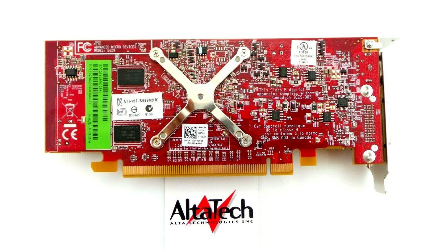 Dell 0Y104D ATI Radeon HD3450 256MB PCIe Graphics Card, Used