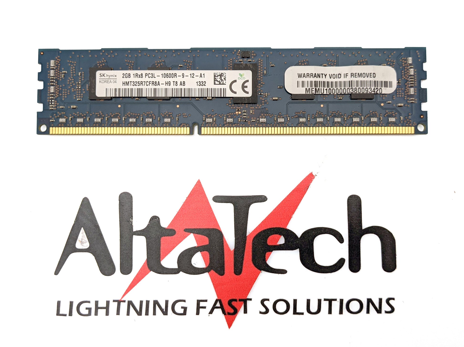 Dell 0Y10KJ 2GB PC3L-10600R 1RX8 ECC, Used