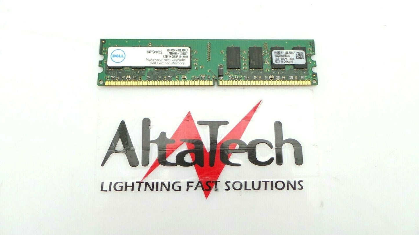 Dell YG410 2GB 2Rx8 Non-ECC PC2-6400U DDR2-800 Memory, Used