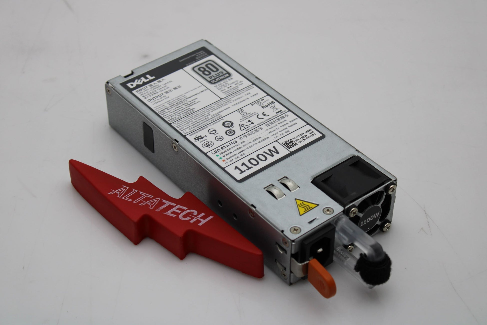 Dell YT39Y Power Supply 1100W Poweredge Server R620/R720, Used