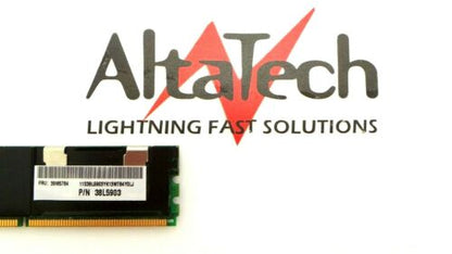 OEM 38L5903 38L5903 1GB 2Rx8 PC2-5300F DDR2-667 EBE11FD8AJFT-6E-E RAM Memory, Used