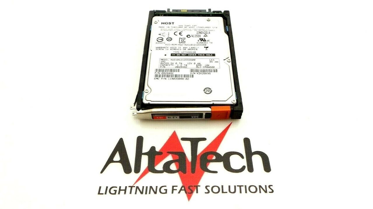 Hitachi 5050084 00 1.2tb 10K SAS 2.5" Hard Drive, Used