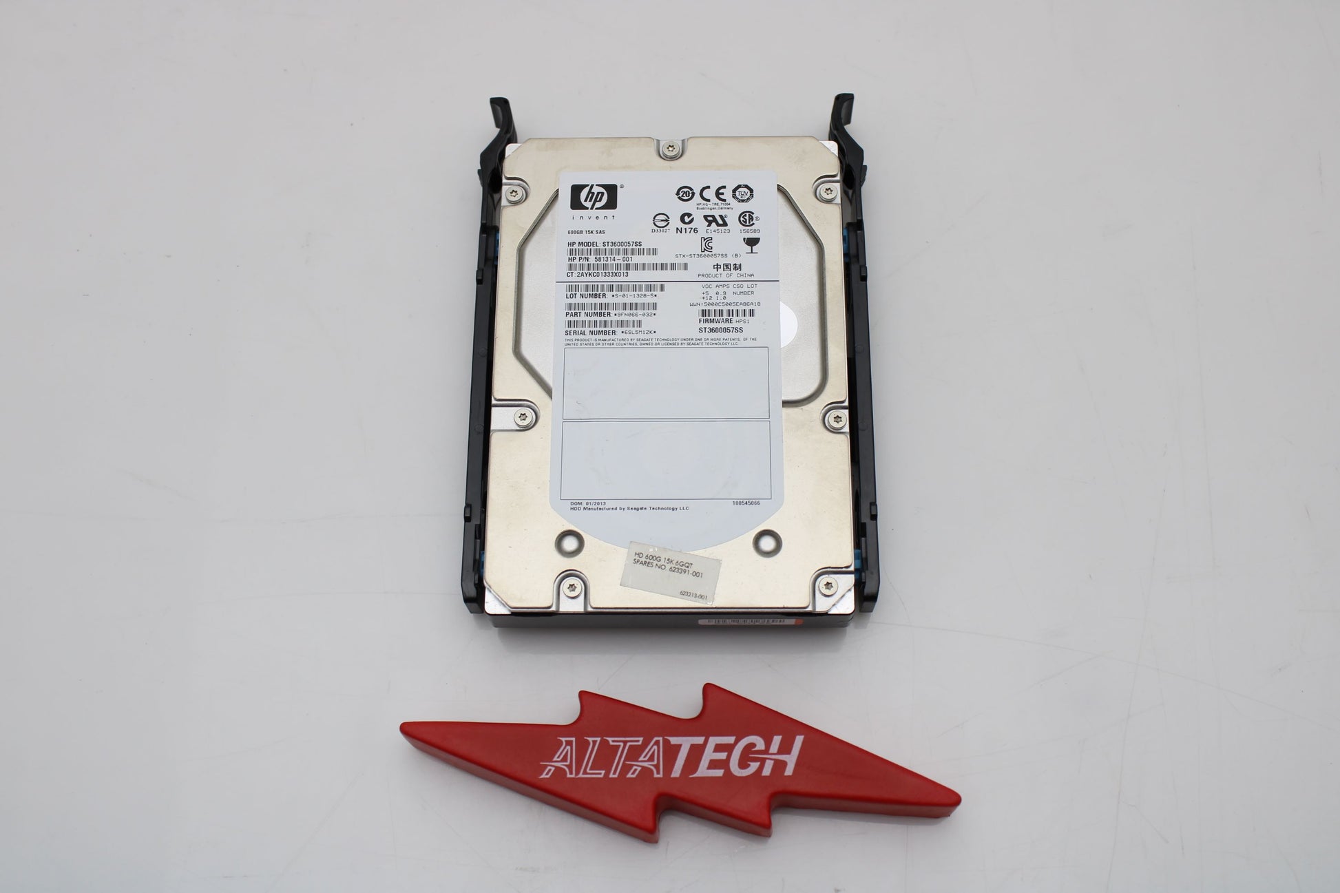 HP 581314-001 600GB 15K SAS 3.5 6G HDD, Used