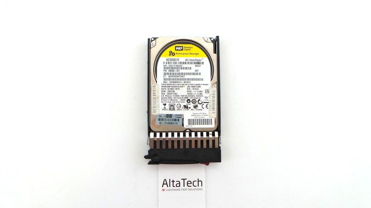 HP 601774-001 300GB 10K SATA 2.5" Hard Drive, Used