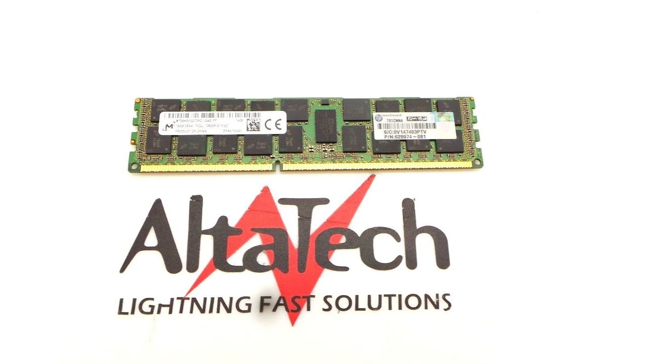 HP 628974-181 16GB PC3L-10600R DDR3-1333 2RX4, Used