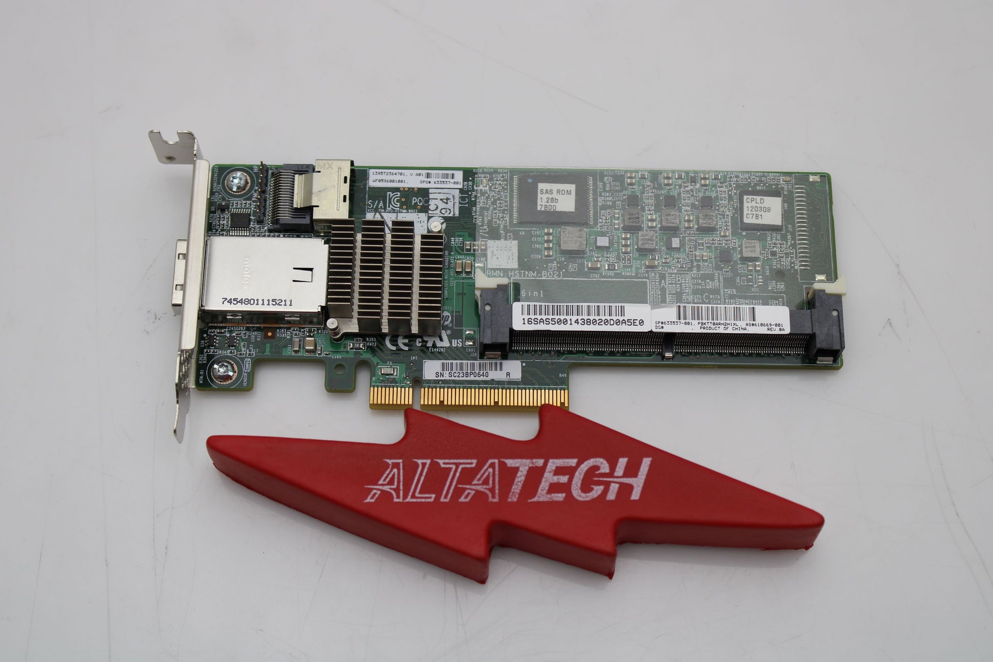 HP 633537-001 SA P222 6Gbps Single Port SAS RAID Controller, Used