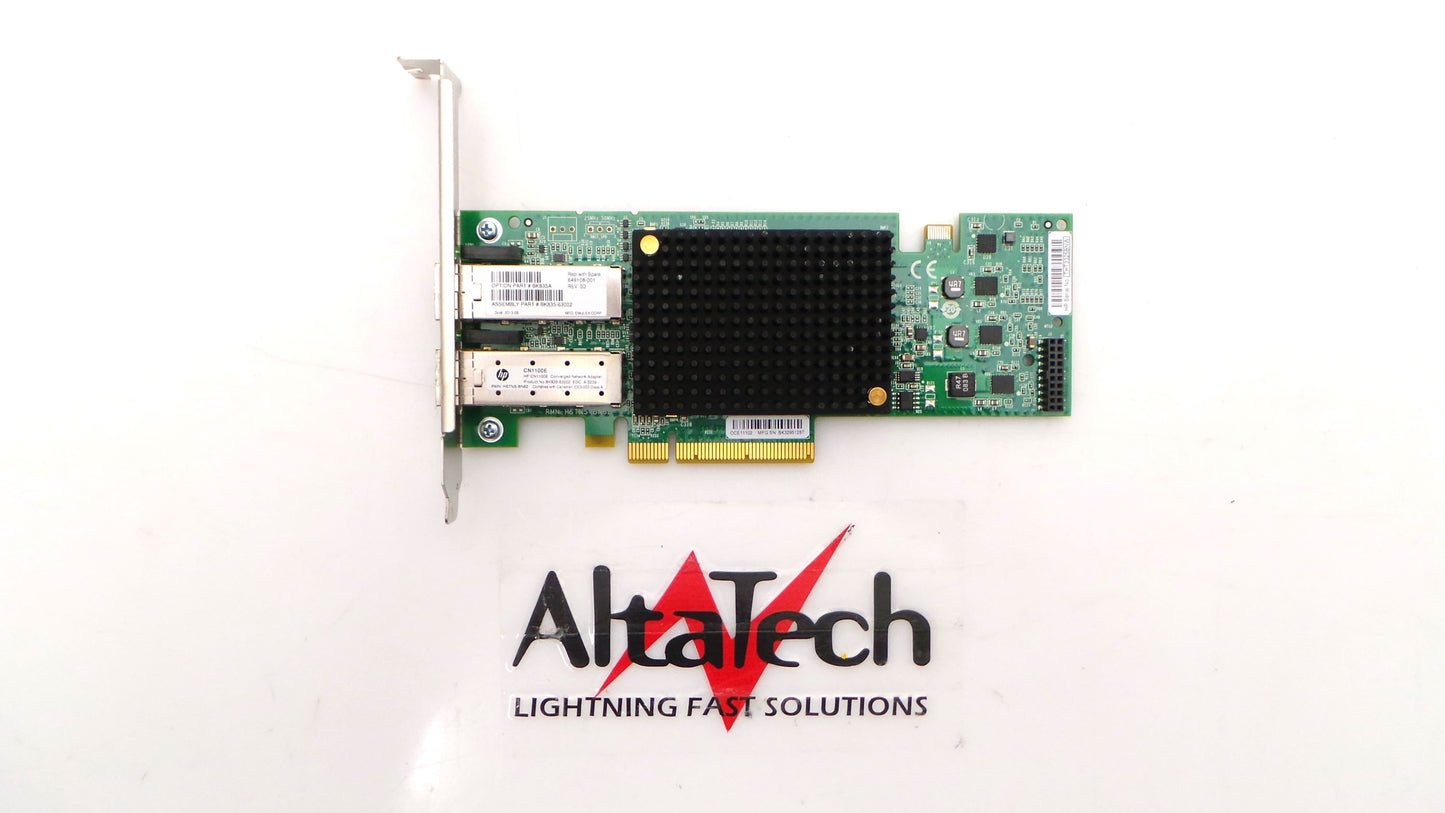 HP 649108-001 CN1100E Dual Port 10GBE Converged Network Adapter, Used