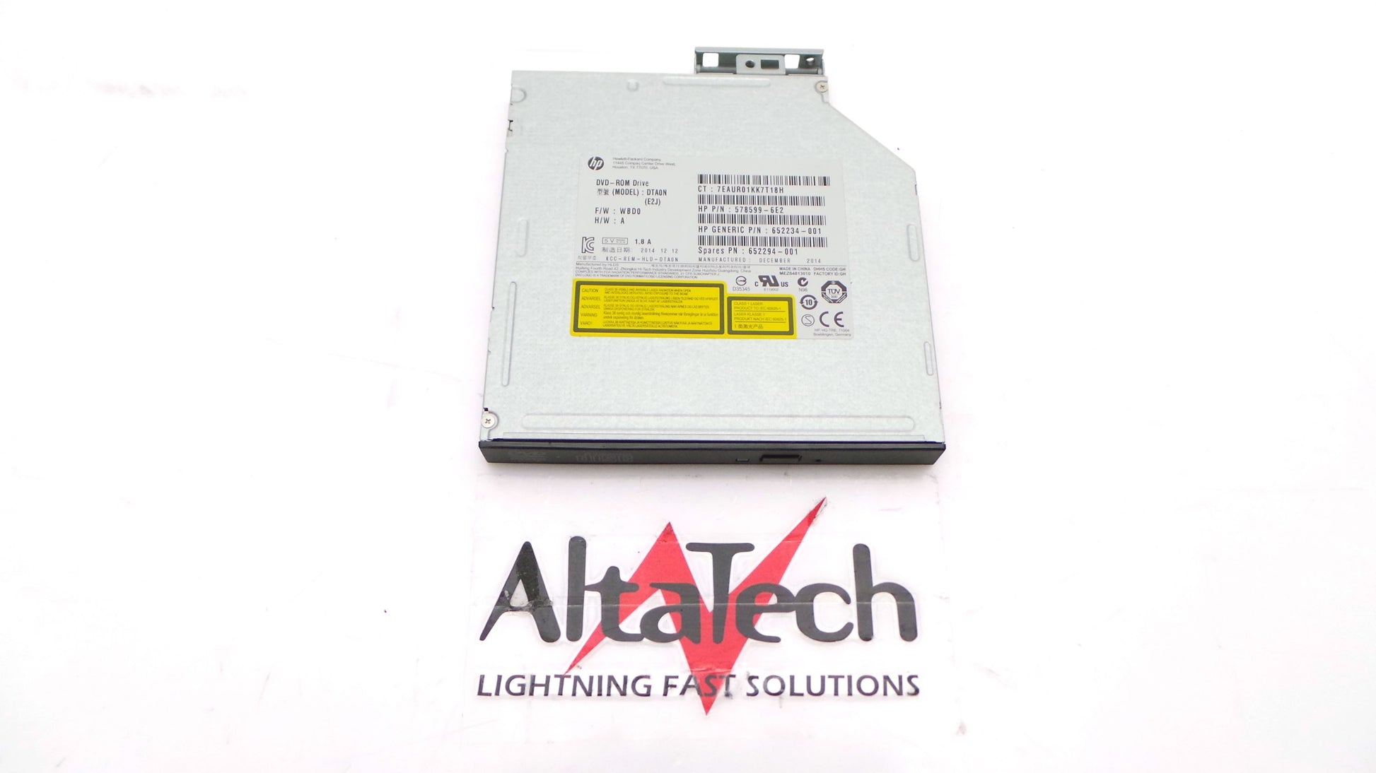 HP 652294-001 12.7MM Slim SATA DVD-ROM Drive, Used