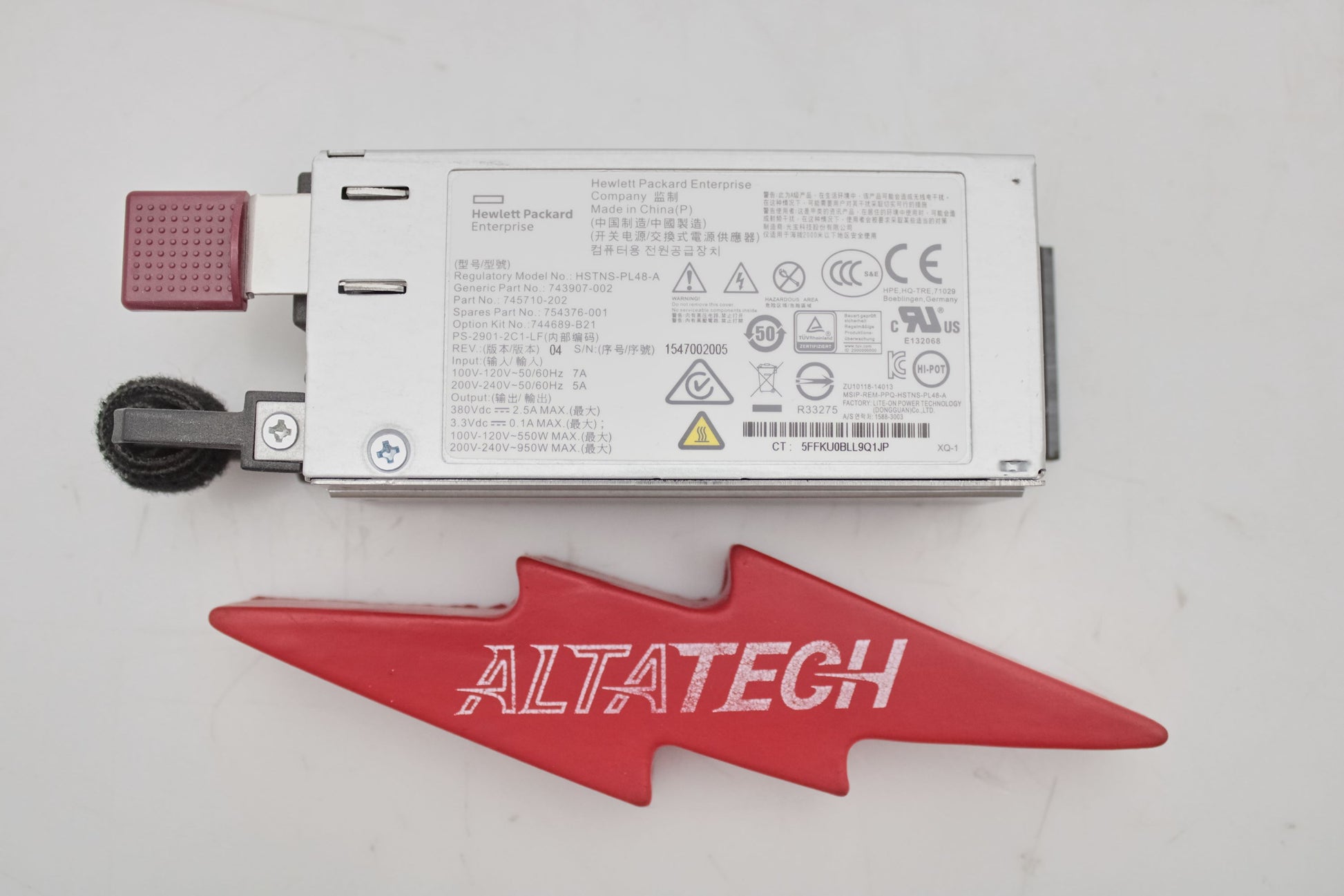 HP 754376-001 POWER SUPPLY 950W - HOT-PLUG 1U, Used