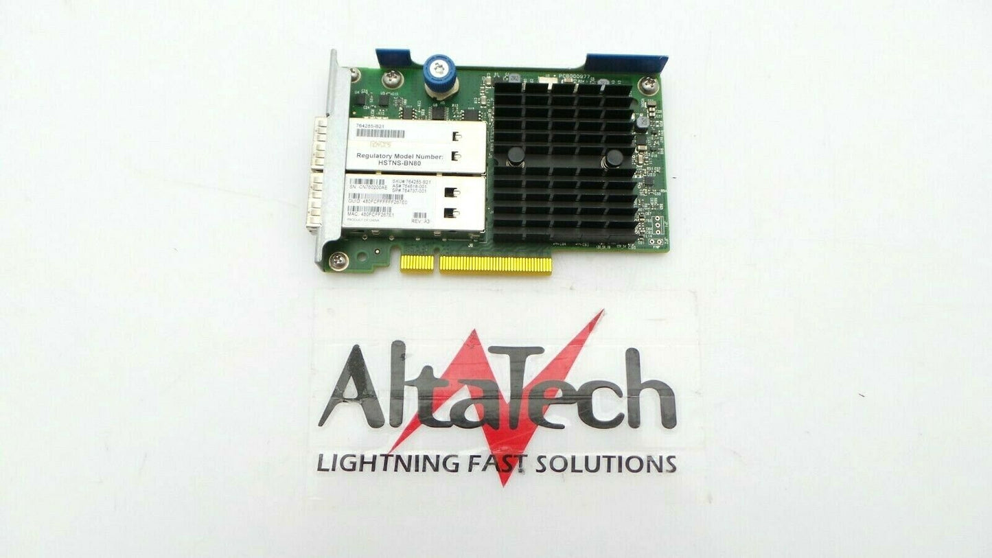 HP 764285-B21 10GB / 40GB Dual-Port 544+FLR-QSFP Network Adapter, Used