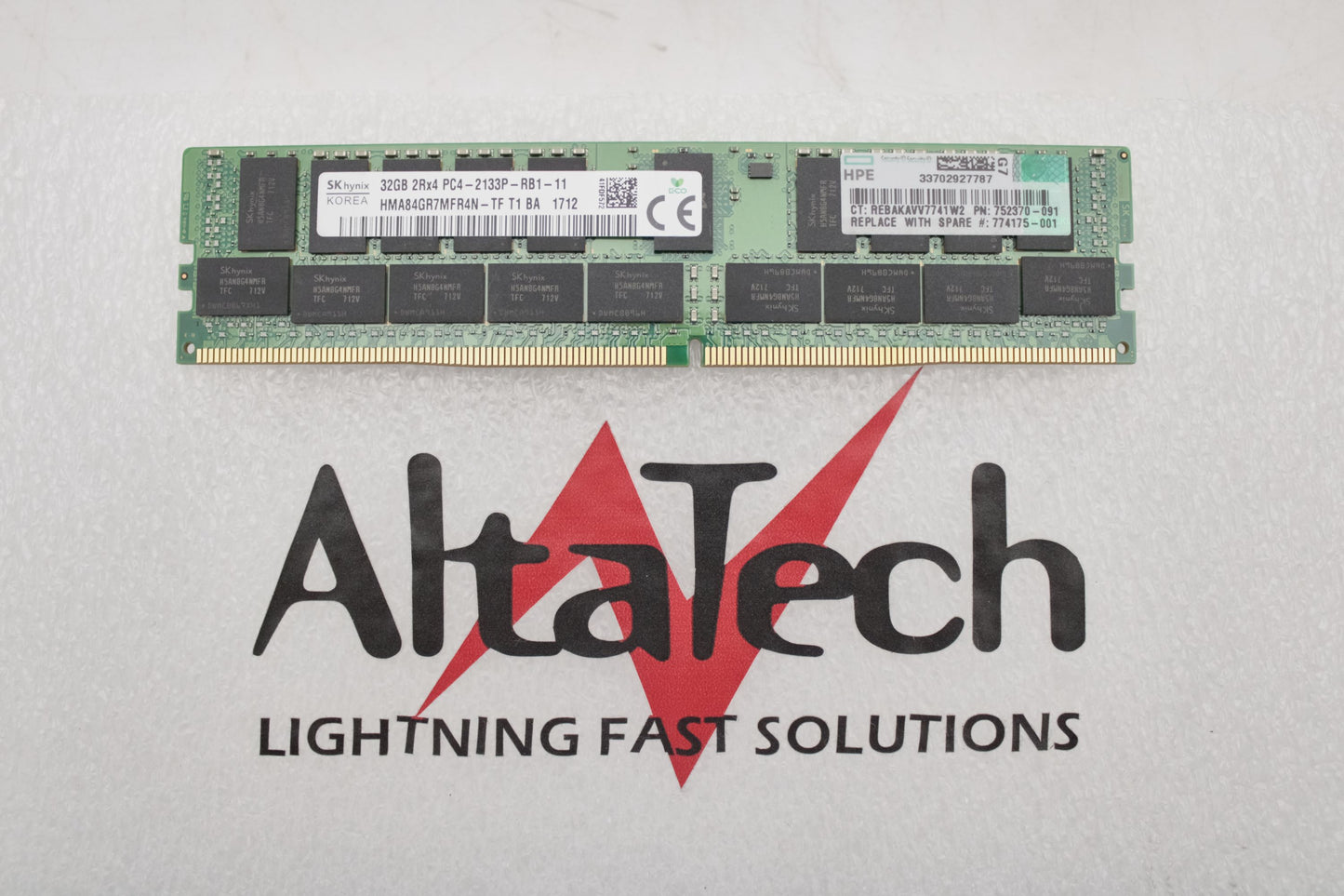 HP 774175-001 32GB PC4-17000P DDR4-2133 2RX4 ECC, Used