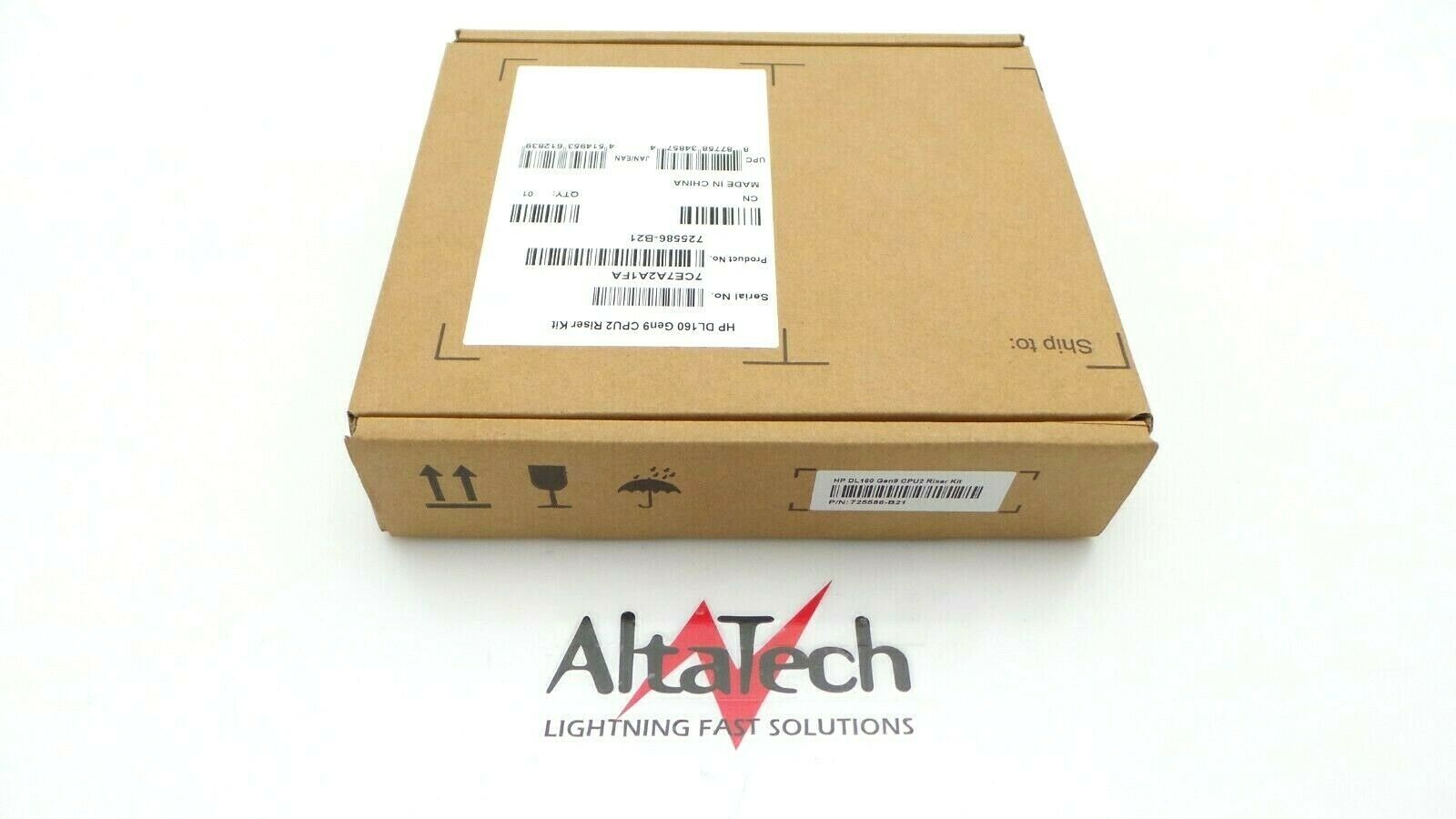HP 779106-001_NOB ProLiant DL160 G9 PCIe CPU2 Low Profile Riser Kit, New Open Box