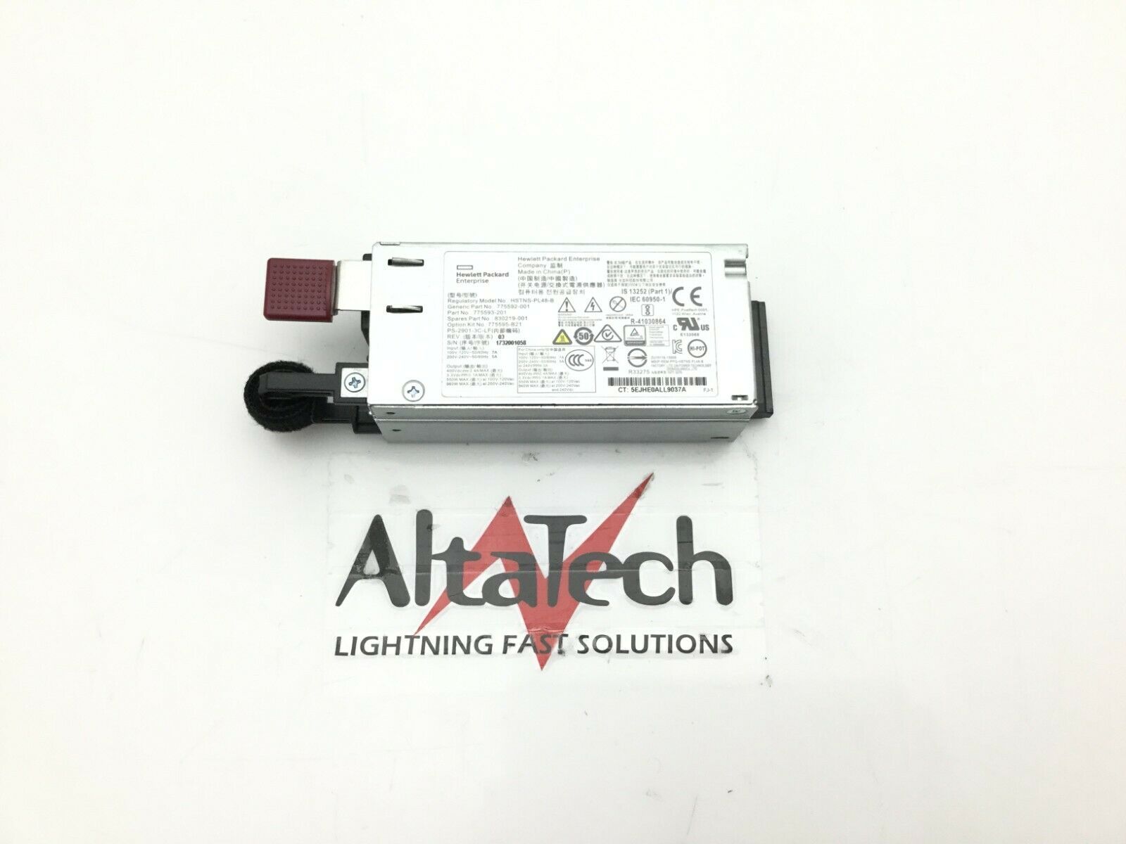 HP 830219-001 900 Watt AC 240VDC Power Supply, Used