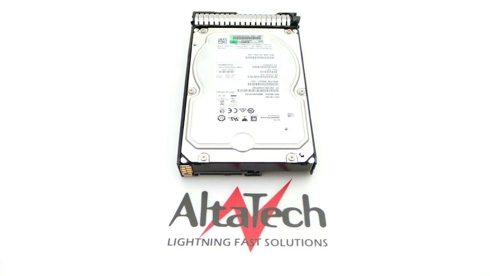 HP 862754-B21 6TB 12G 7.2K RPM LFF SC 512E 2.5" SAS Hard Disk Drive, Used
