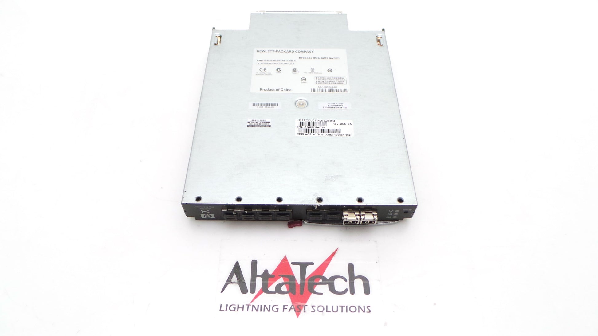 HP AJ820B BladeSystem B-Series 8GB 12 Port SAN Blade Switch, Used