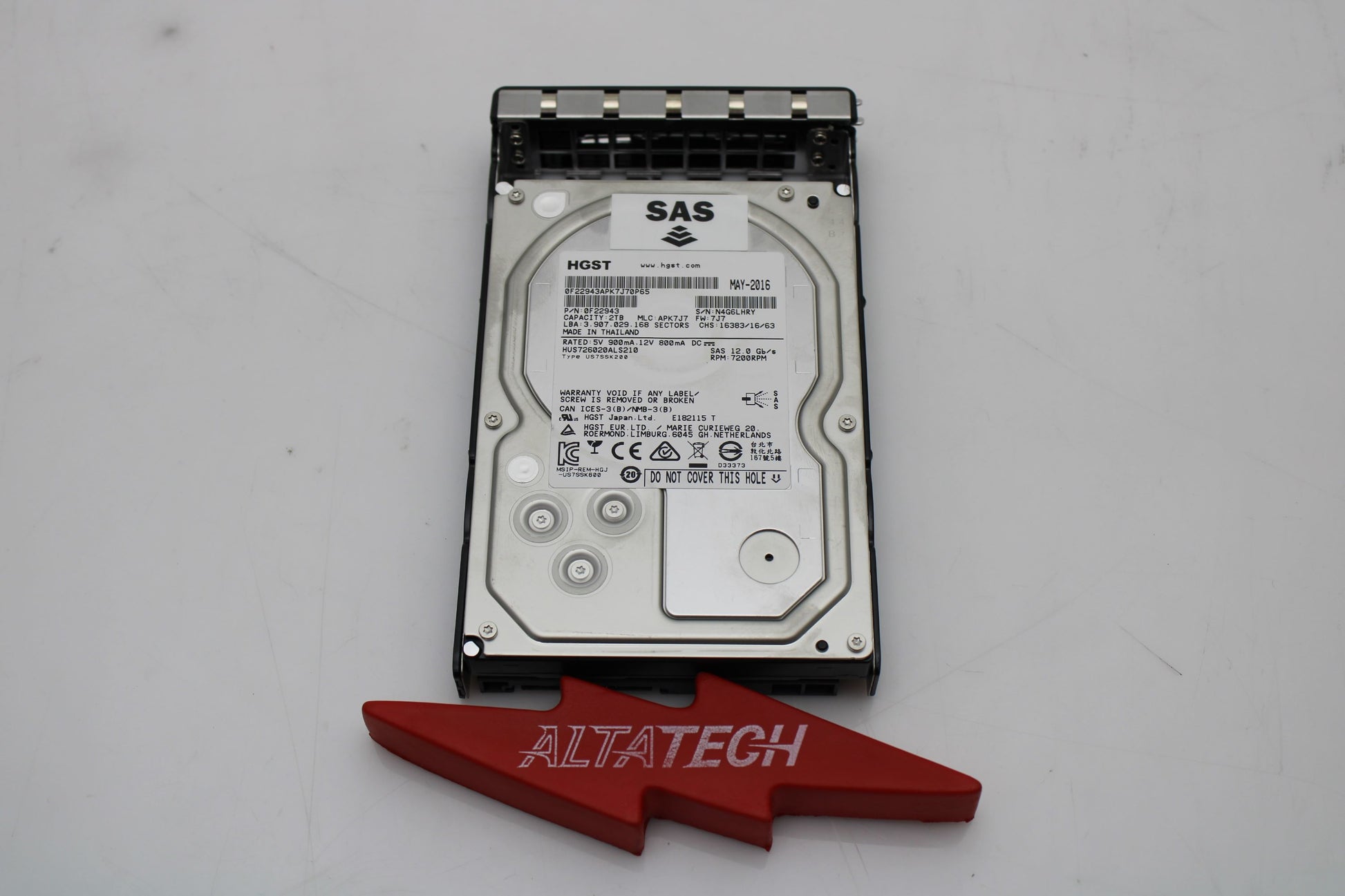 HP SP-HDD-2TB 2TB 7.2K LFF SAS HDD (NIMBLE), Used